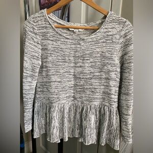 Ever New Gray and White Knit Dress